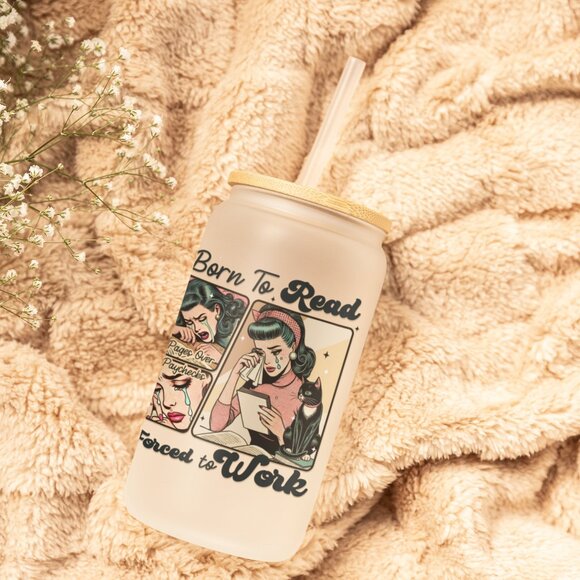 Born to Read Forced to Work, Book Lover Gift, Spicy Books, Dark Romance, Booktok - Picture 6 of 6